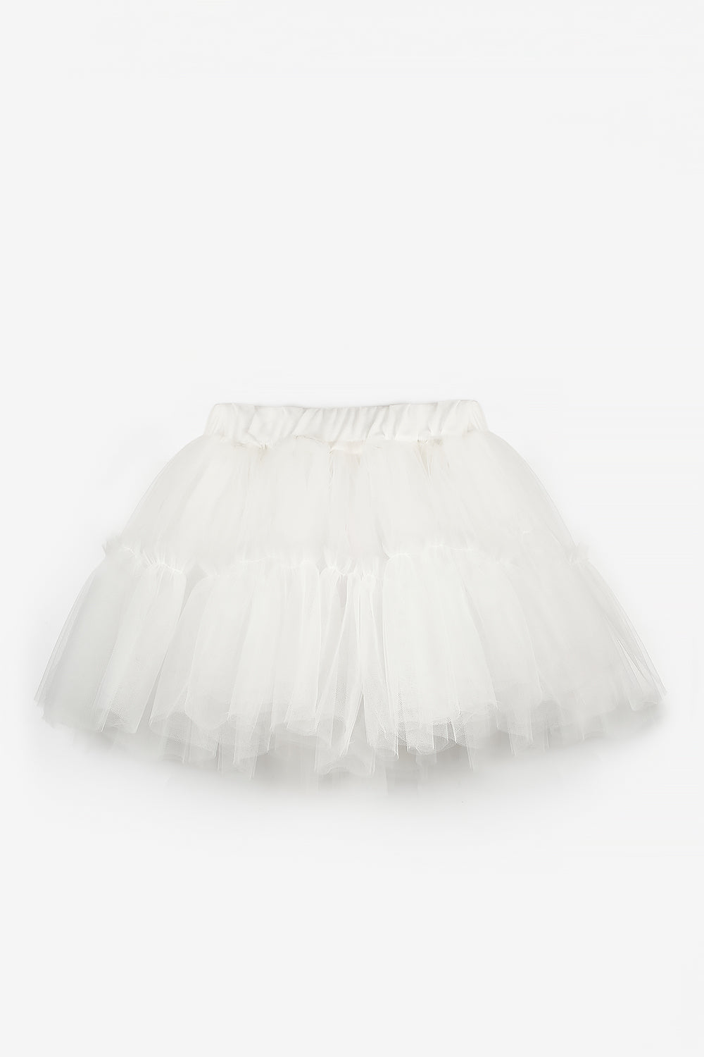 Beyaz  Kız Çocuk Tül Etek - Miley
