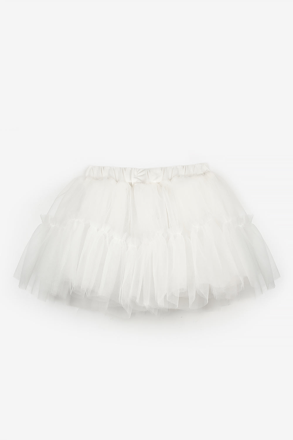 Beyaz  Kız Çocuk Tül Etek - Miley
