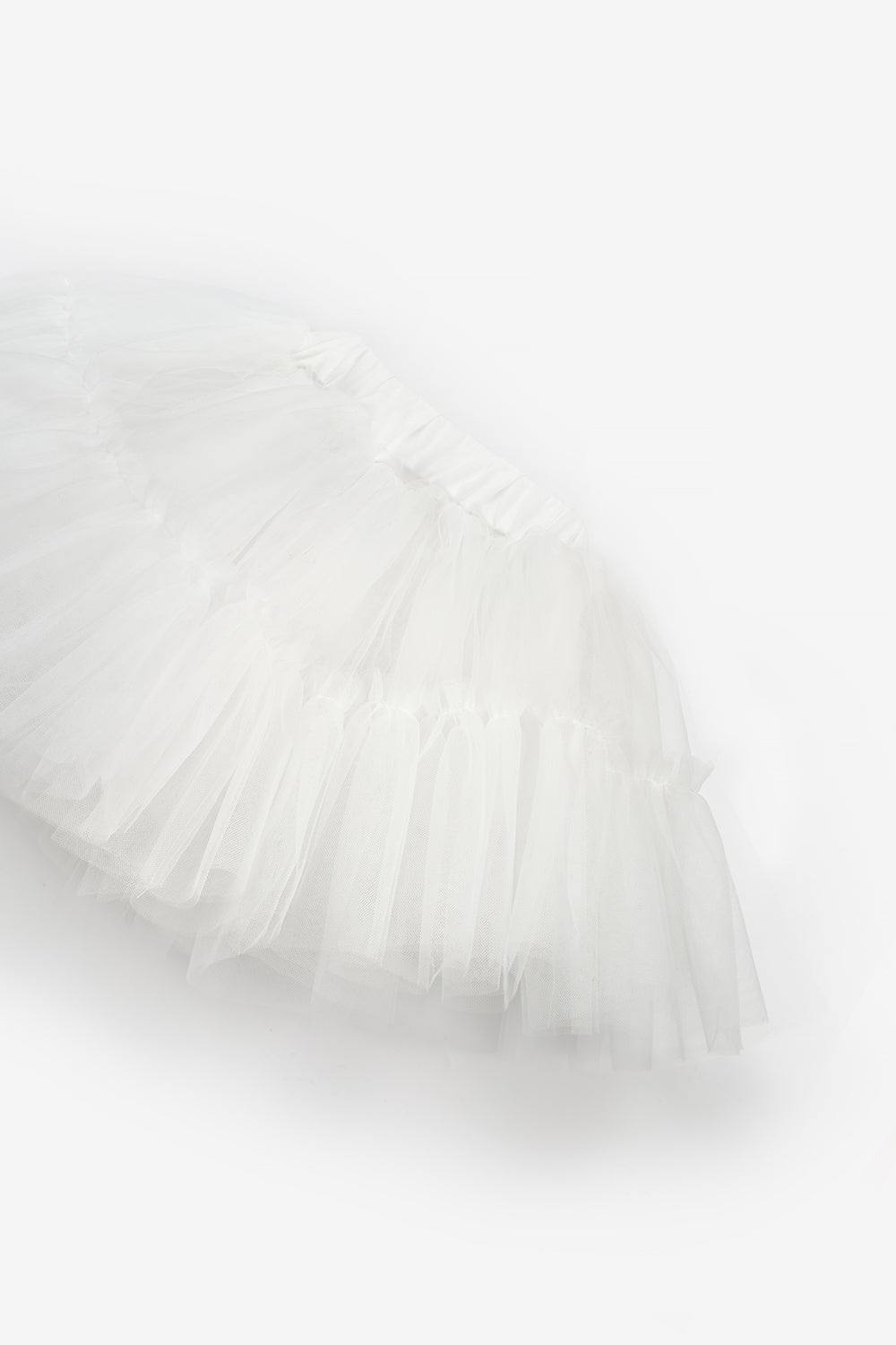 Beyaz  Kız Çocuk Tül Etek - Miley