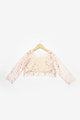 Powder Long Sleeve Starry Girl Tulle Crop Top