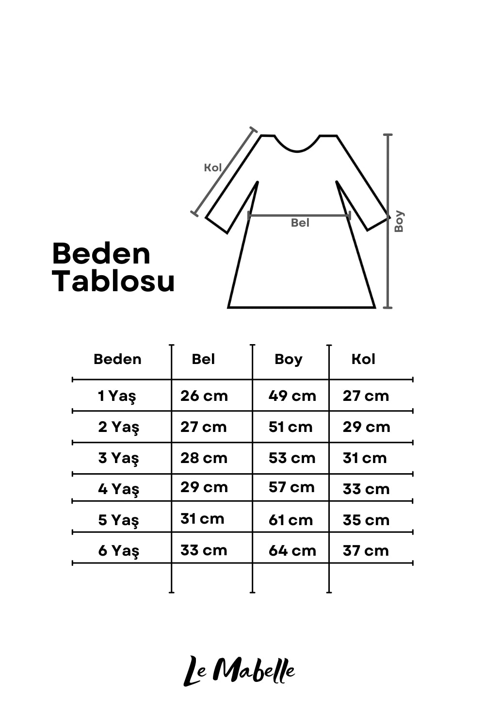 Beyaz  Uzun Kollu Çiçek Nakışlı Kız Çocuk Elbise - Rina