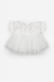 White Rose Detailed Baby Girl Dress - Elina