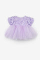 Lilac Rose Detailed Baby Girl Dress - Elina