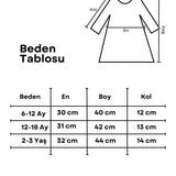 Pembe  Gül Detaylı Kız Bebek Elbise - Elina