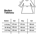 Kırmızı  Pullu Uzun Kollu Kız Bebek Elbise - Berry