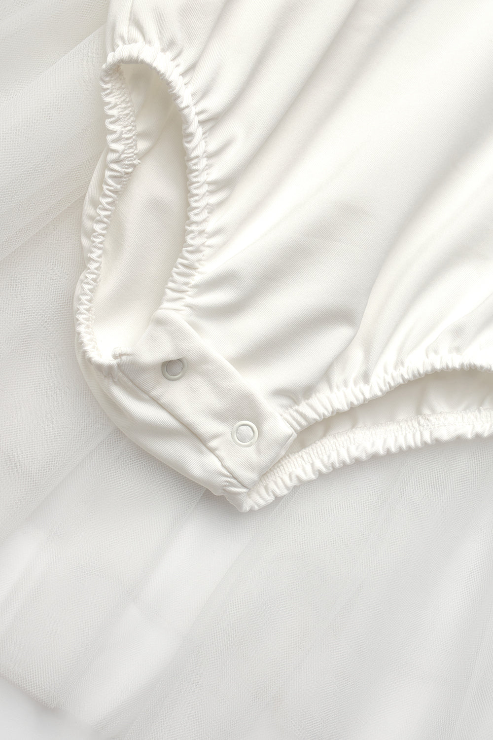 Ekru  Tül Etekli Kız Bebek Balerin Elbise - Ines