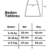 Kırmızı Tül Etekli Kız Bebek Balerin Elbise - Carmen