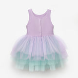 Lila  Tül Etekli Kız Bebek Balerin Elbise - Ines