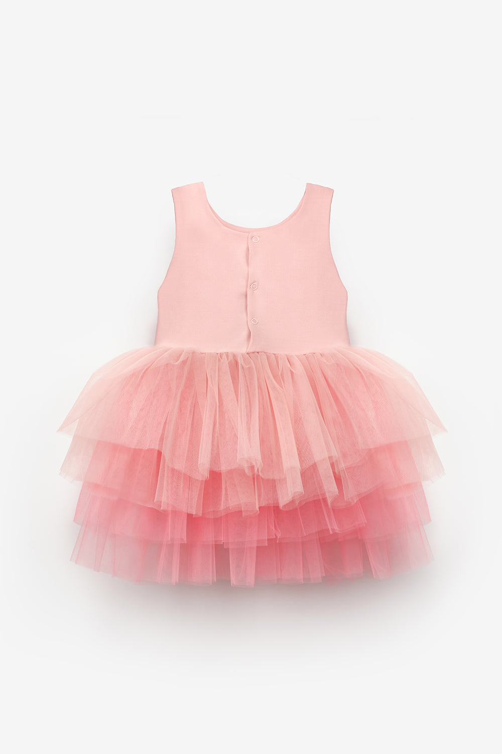 Pudra  Tül Etekli Kız Bebek Balerin Elbise - Ines