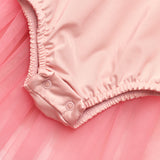 Pudra  Tül Etekli Kız Bebek Balerin Elbise - Ines