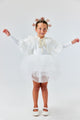 White Starry Girl's Short Cape