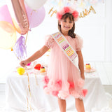 Beyaz  Saten Its My Birthday Doğum Günü Kuşağı