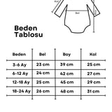 Kahverengi  Kalp Desen Yakalı Kız Bebek Keten Tulum - Fabiana