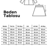 Mavi  Fiyonk Detaylı Kız Çocuk Etek Ceket Takım - Silvana