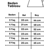 Fuşya  Kız Çocuk Uzun Tül Etek - Mindy