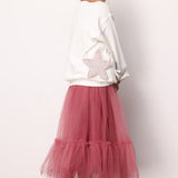 Gülkurusu Kız Çocuk Uzun Tül Etek - Mindy