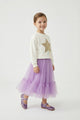 Lila  Kız Çocuk Uzun Tül Etek - Mindy