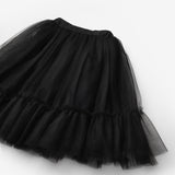 Siyah Kız Çocuk Uzun Tül Etek - Mindy