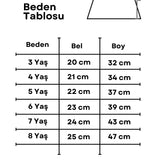 Lila  Katlı Tüllü Kız Çocuk Etek - Almira