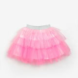Pembe  Katlı Tüllü Kız Çocuk Etek - Almira