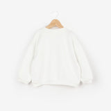 Ekru  Önü Fiyonklu Kız Çocuk Sweatshirt - Sophie