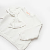 Ekru  Önü Fiyonklu Kız Çocuk Sweatshirt - Sophie