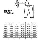Mavi Çiçek Desenli Kız Çocuk Eşofman Takımı - Gemma