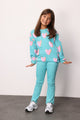 Mint Baskılı Kız Çocuk Eşofman Takımı - Bonnie