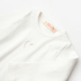 Ekru Kalp Nakışlı Fitilli Kız Çocuk Tişört