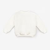 Ekru  Fiyonk Detaylı Kız Çocuk Sweatshirt