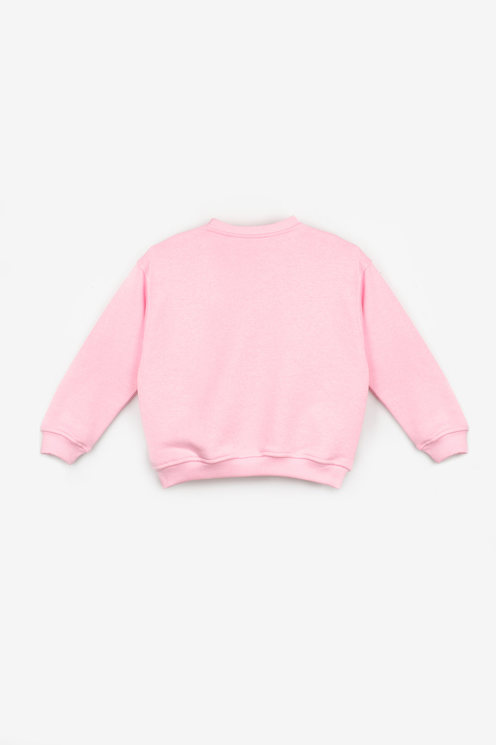 Pembe  Fiyonk Detaylı Kız Çocuk Sweatshirt