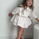 Ekru  Oversize Çocuk Tişört