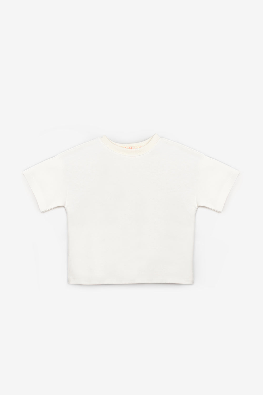 Ekru  Oversize Kız Çocuk Tişört