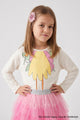 White Fairy Printed Girls' T-Shirt