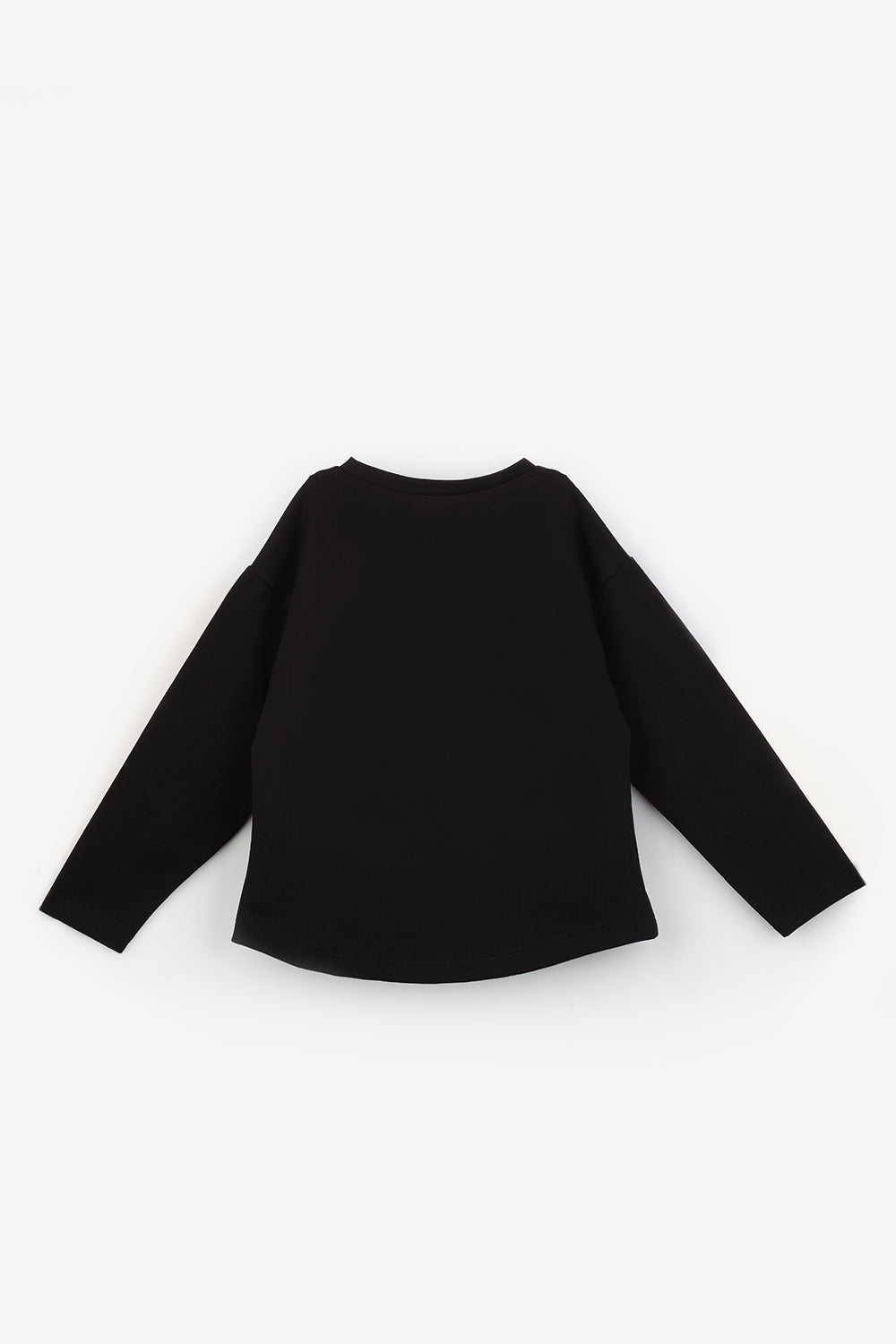 Siyah Bal Kabağı Baskılı Halloween Kız Çocuk Tişört