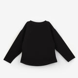 Siyah Bal Kabağı Baskılı Halloween Kız Çocuk Tişört