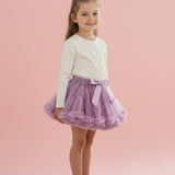 Ekru  5 Fiyonklu Kız Çocuk Tişört