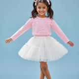 Pembe  5 Fiyonklu Kız Çocuk Tişört