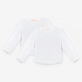 Beyaz  Beyaz Uzun Kollu Penye 2'li Tişört Paketi