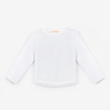 Pembe  Beyaz Uzun Kollu Penye 2'li Tişört Paketi