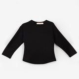 Siyah  Beyaz Uzun Kollu Penye 2'li Tişört Paketi