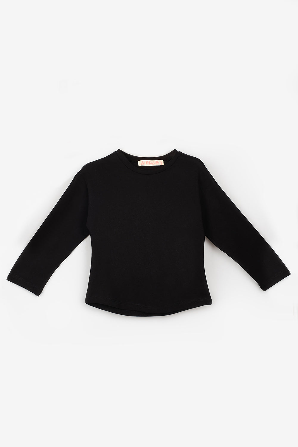 Siyah  Uzun Kollu Penye Basic Çocuk Tişört