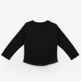Siyah  Uzun Kollu Penye Basic Çocuk Tişört