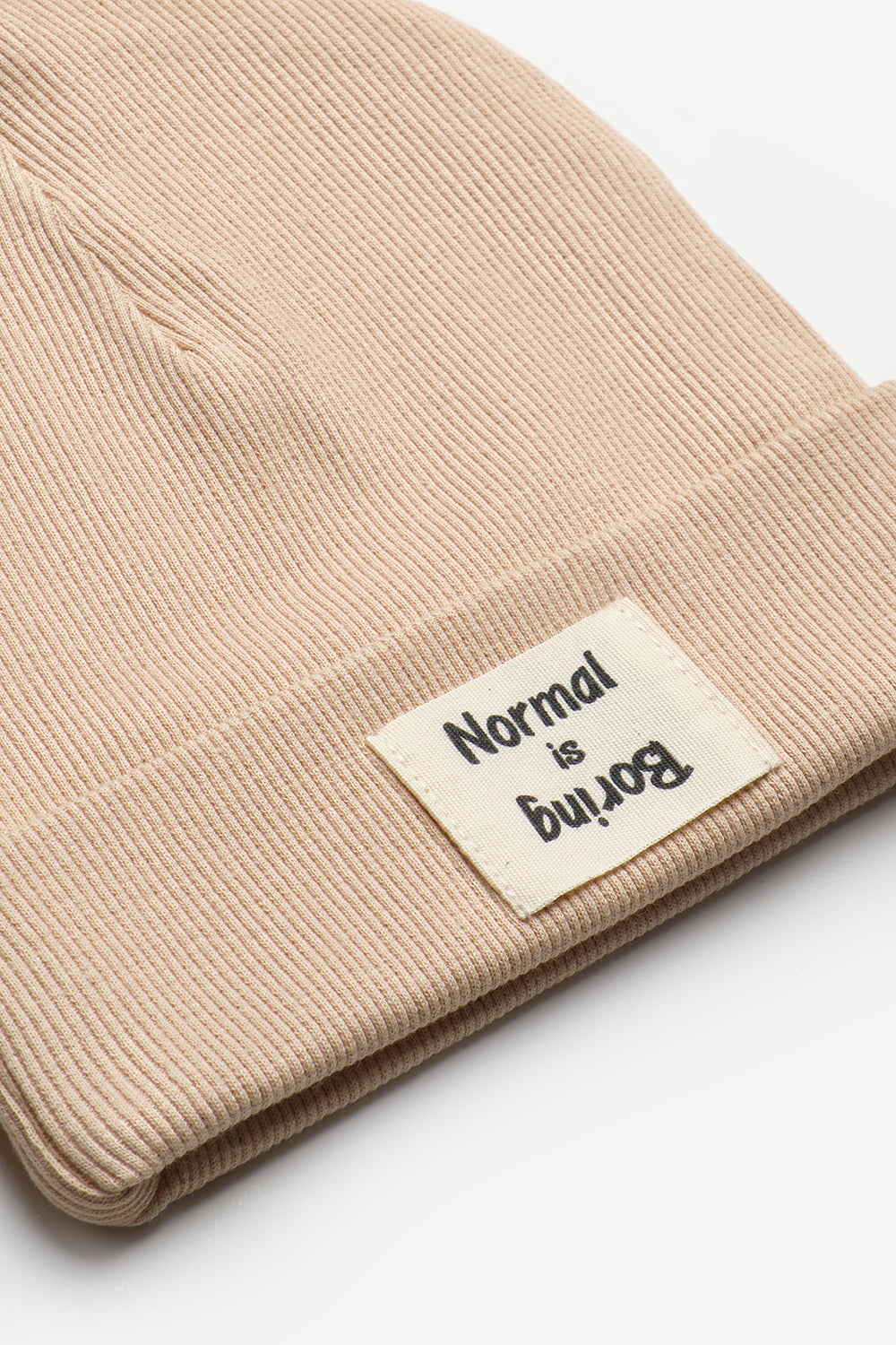 Bej Normal Is Boring Mottolu Çocuk Bere