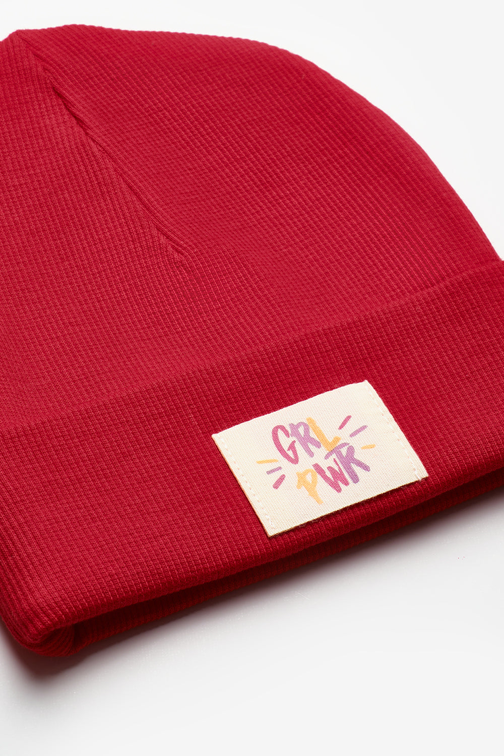 Kırmızı Girl Power Mottolu Çocuk Bere