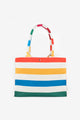 Multicolor Striped Womens' Beach Bag
