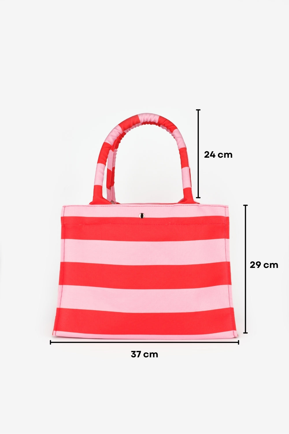 Pembe  Çizgili Çocuk Plaj Çantası