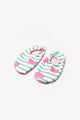Pink Heart Patterned Girls' Sea and Pool Shoes