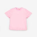 Pembe  Penye Basic Çocuk Tişört