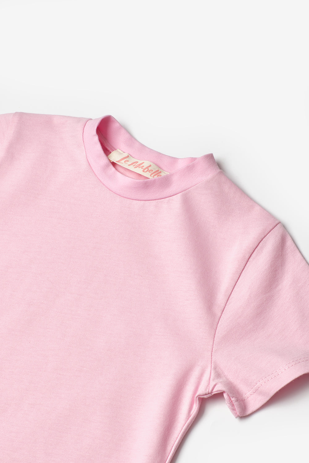Pembe  Penye Basic Çocuk Tişört